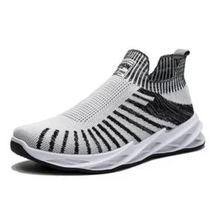 Dhoomstock Men'S Fashion Mesh Breathable Lightweight Stripe Sneakers