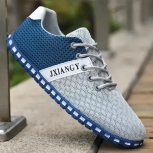 Dhoomstock Men Casual Color Matching Breathable Mesh Flat Shoes