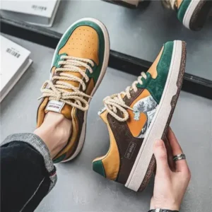 Dhoomstock Men Fashion Breathable Color Matching Casual Sneakers