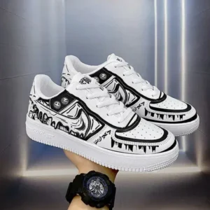 Dhoomstock Men Fashion Graffiti Breathable Sneakers