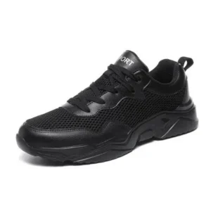 Dhoomstock Men Fashion Pu Mesh Breathable Sneakers