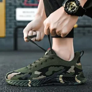 Dhoomstock Men'S Casual Mesh Breathable Camouflage Sneakers