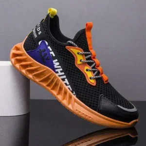 Dhoomstock Men'S Fashion Breathable Color Block Air Cushion Sneakers