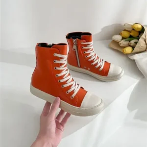 Dhoomstock Orange Up Platform High Top Casual Shoes